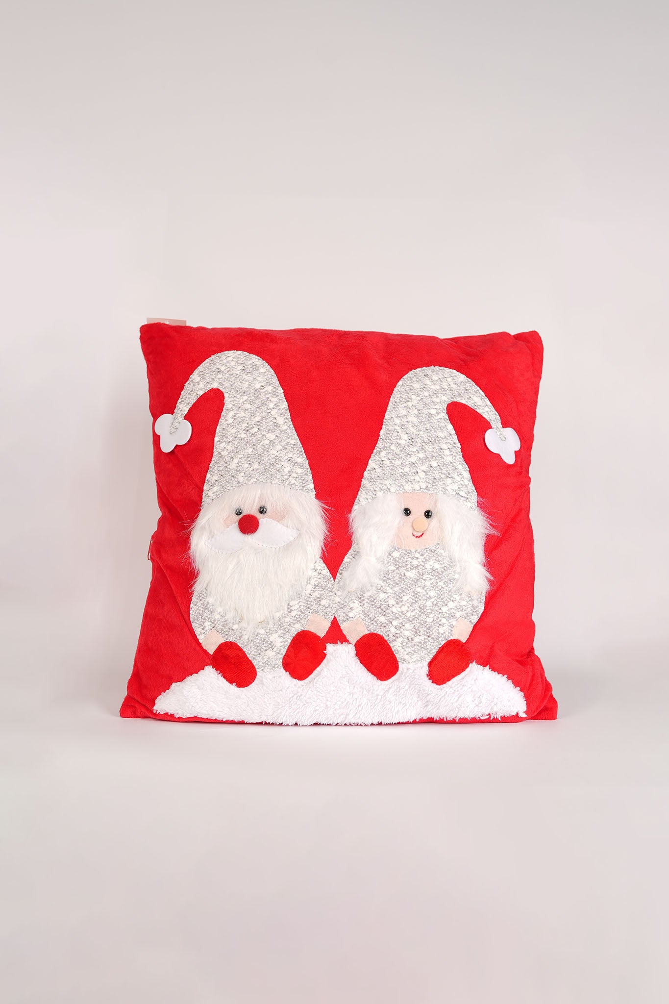 Christmas Gnome Couple Pillow - Red