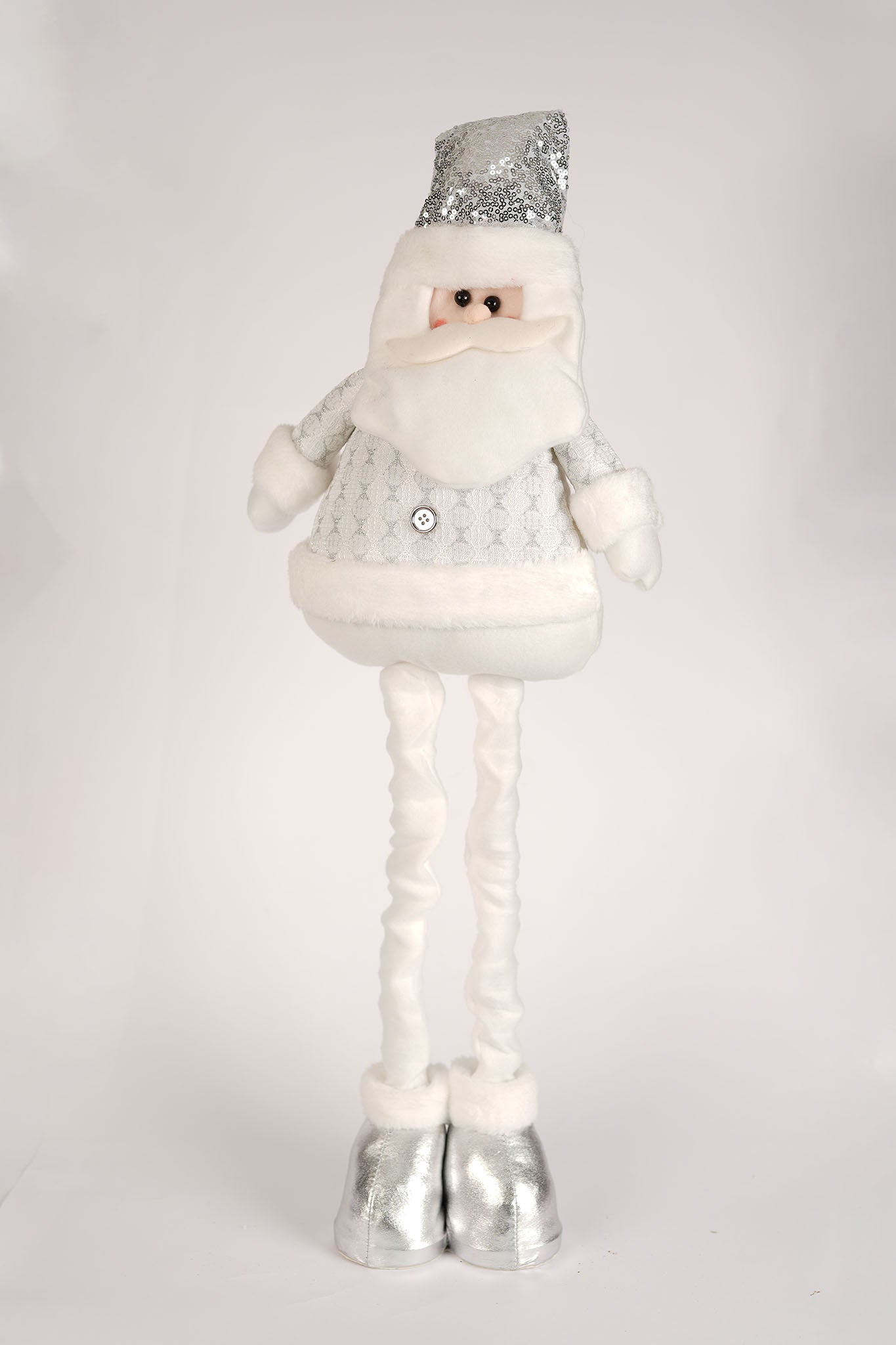 Adjustable Height White Santa - 45-75cm