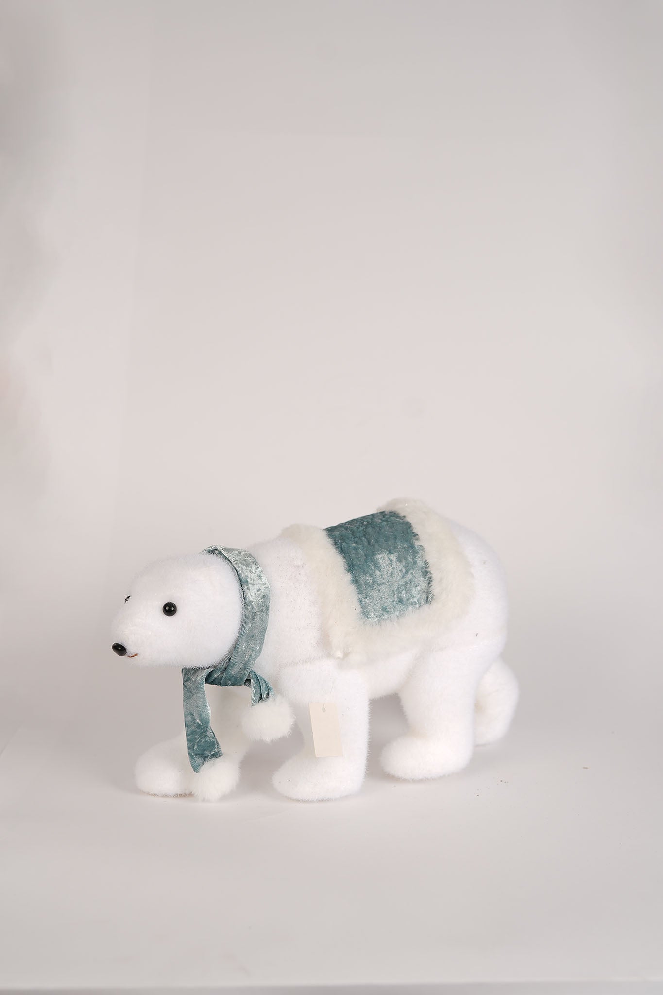Polar Bear with Teal Scarf Decoration