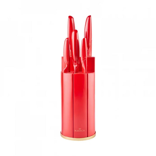 Karaca Retro Red 6 pcs Knife Set