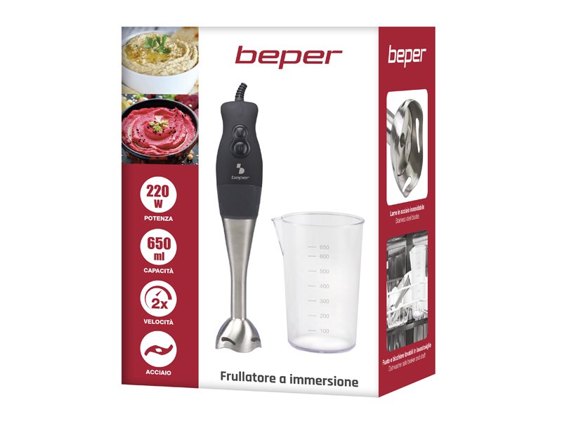 Beper Hand Blender with Beaker