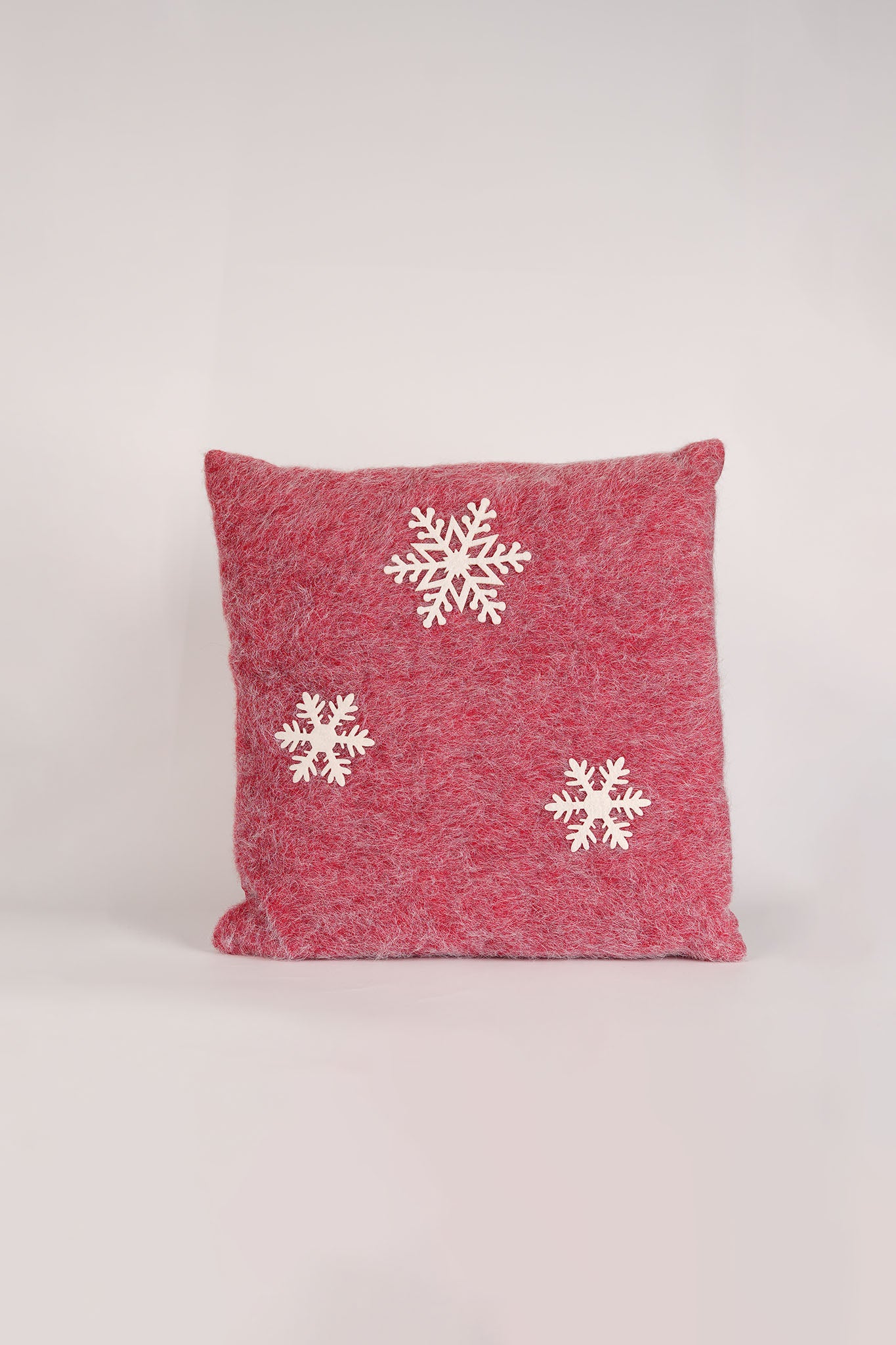 Winter Snowflake Pillow - Rose Pink