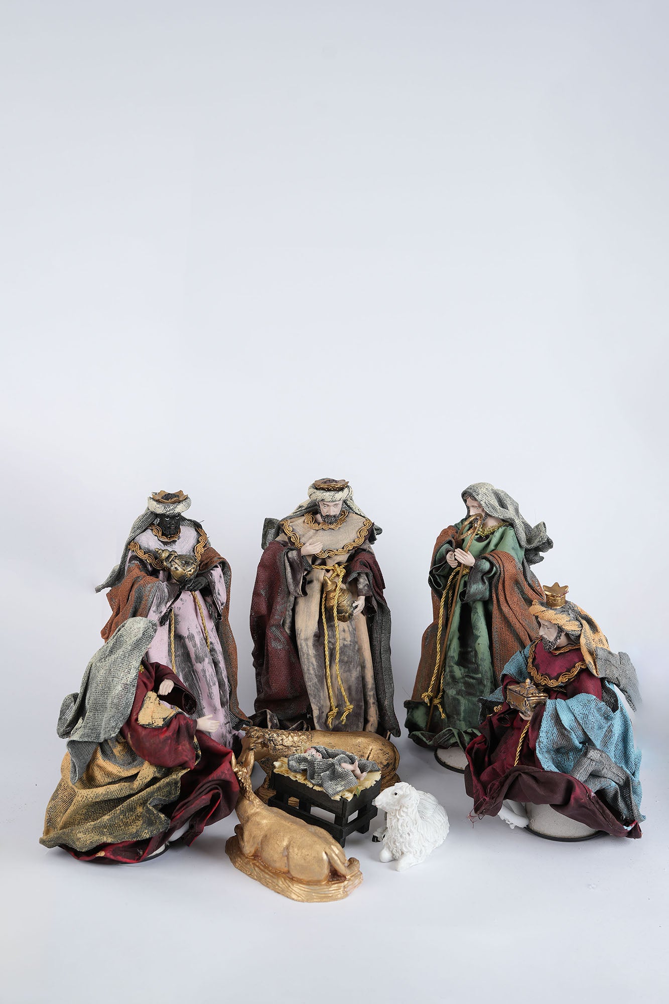 Red & Gold Nativity Set - 9 Piece Collection 30cm
