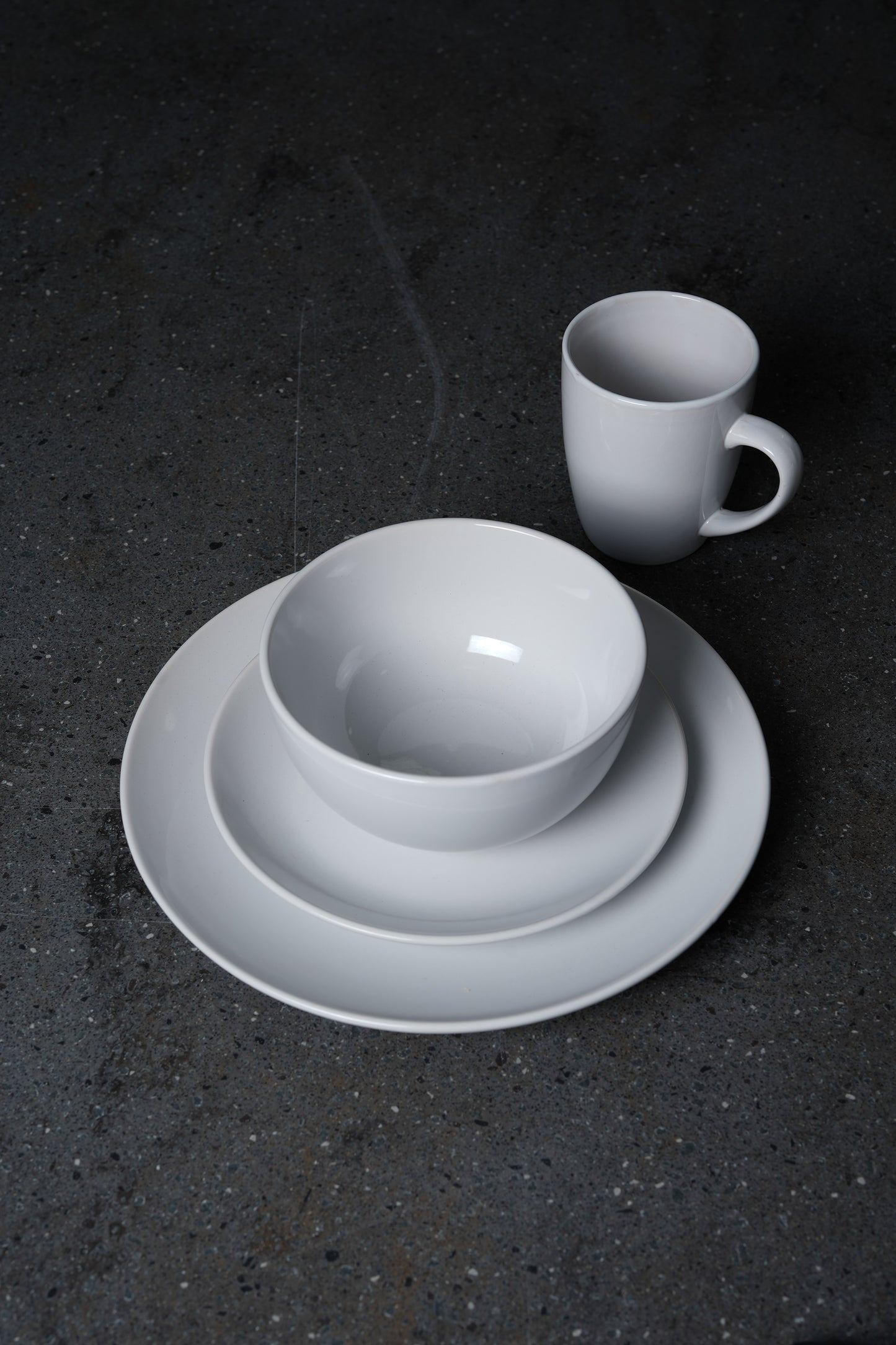 White Square Dinnerware Set - 16 Pieces Set